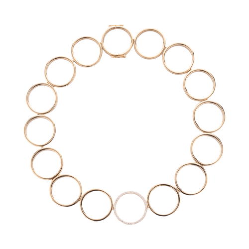 Colar Forever GG de Ouro 18k com Diamantes