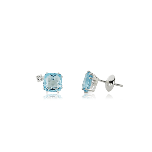 Brincos Celeste P de Prata 925 com Topázios (You by Maxior)| Maxior