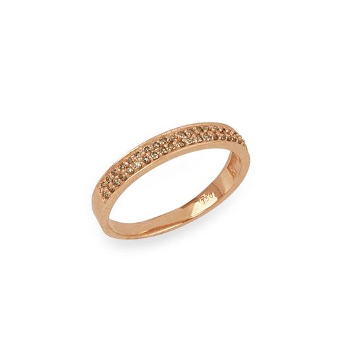 Anel Wish em Ouro Rosé 18k com Diamante Chocolate