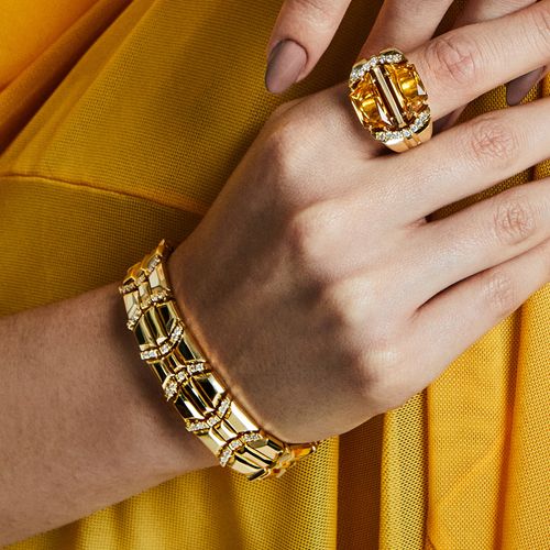 Pulseira Radiance de Ouro Amarelo 18k com Diamantes