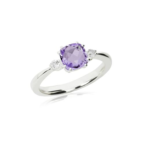 Anel Celeste P de Prata 925 com Ametista (You by Maxior)
