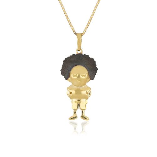 Pingente Menino de Ouro Amarelo 18k