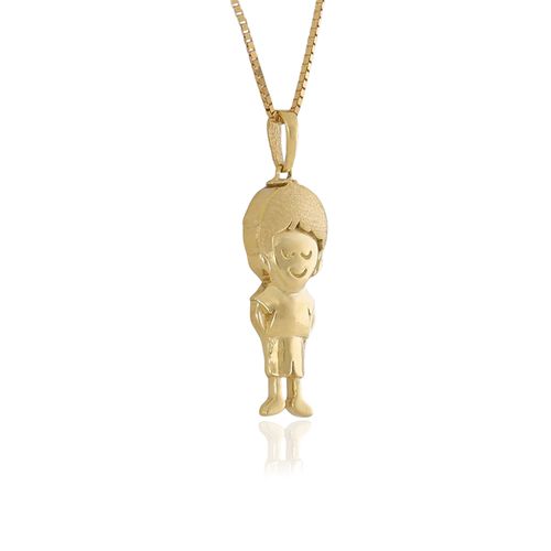Pingente Menino de Ouro Amarelo 18k