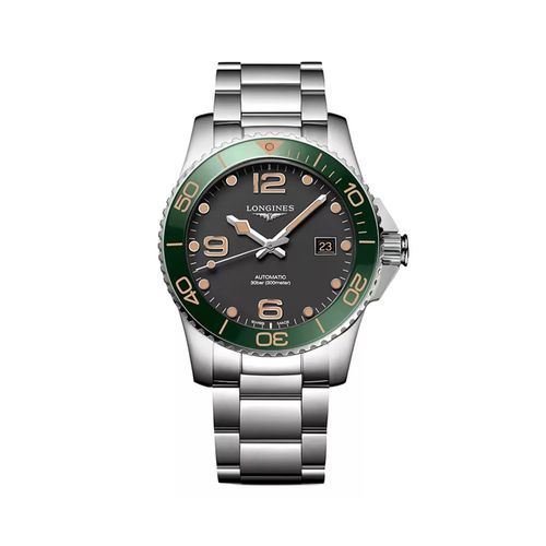Relógio Hydroconquest Verde em Aço inoxidável e Luneta em Cerâmica 41mm