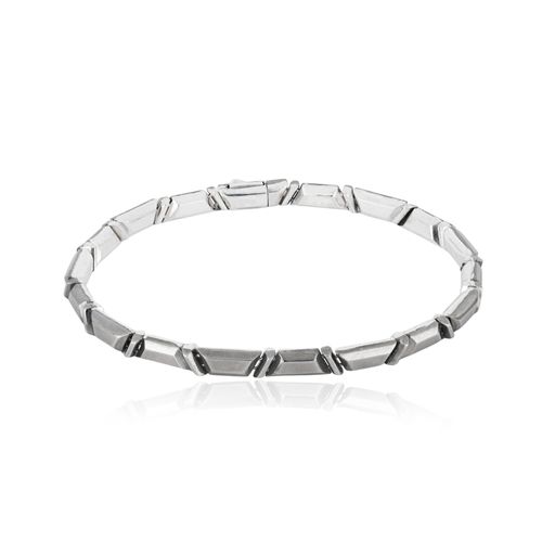 Pulseira Selva Masculina de Prata 925