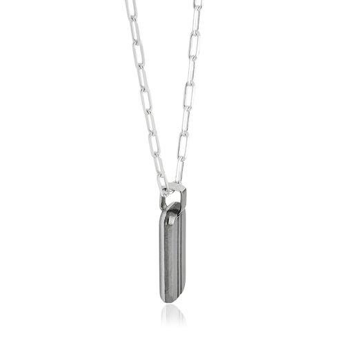 Colar Selva Masculino Placa de Prata 925