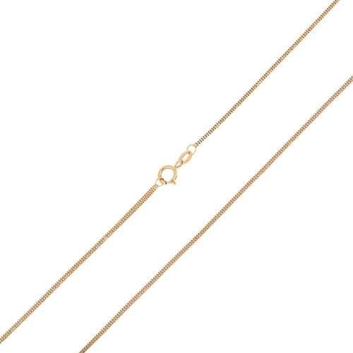 Corrente Veneziana 2x2 de Ouro Amarelo 18k 45 cm