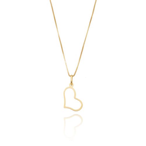 Pingente Coração P de Ouro Amarelo 18k