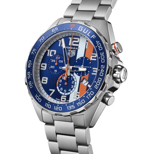 Relógio TAG Heuer Fórmula 1 Chronograph x Gulf 43mm