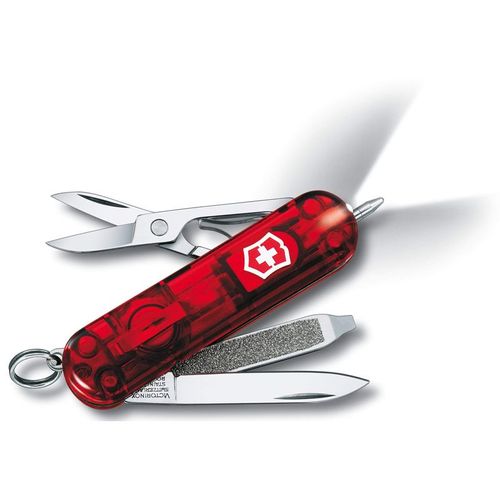 Canivete Signature Lite 7 Funções Vermelho Translucido