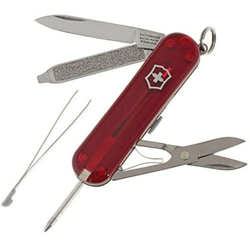Canivete Signature Lite 7 Funções Vermelho Translucido