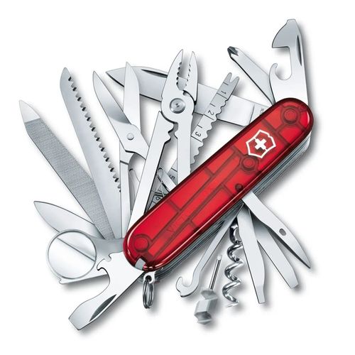 Canivete Swisschamp Vermelho Translucido 33 Funções