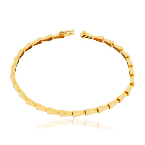 Pulseira Trapézio de Ouro Amarelo18k