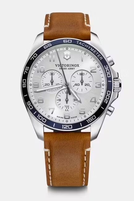 Relógio Victorinox Masculino Fieldforce Classic Chronograph Branco Silver