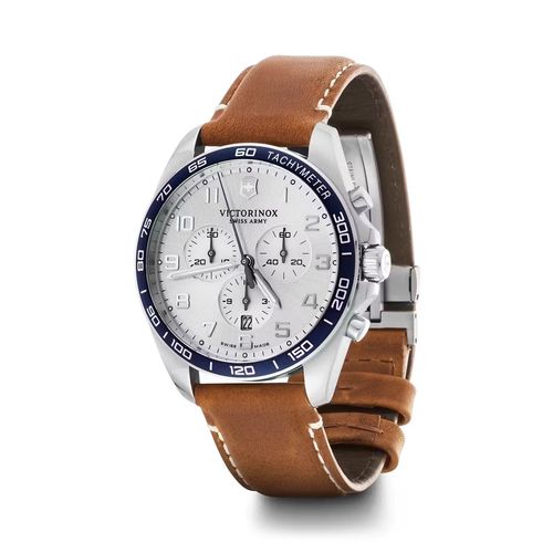Relógio Victorinox Masculino Fieldforce Classic Chronograph Branco Silver