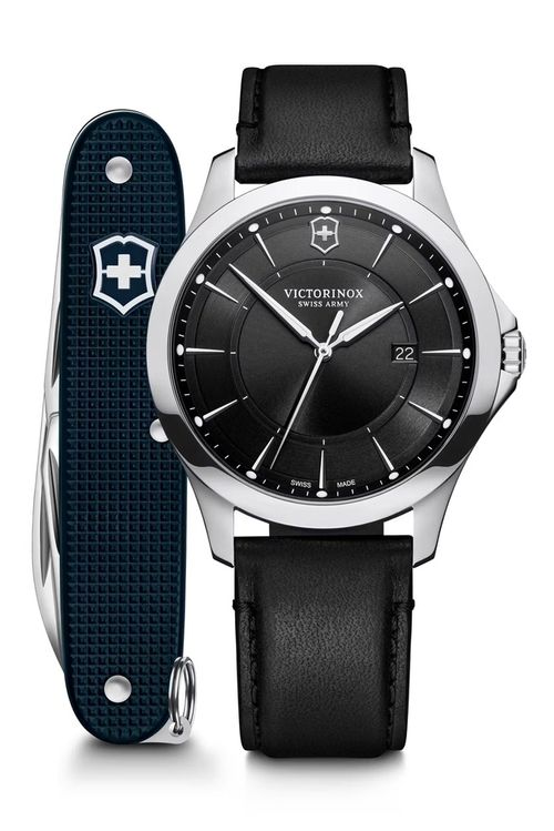 Relógio Victorinox Masculino Alliance com canivete do exército suíço Pioneer Preto