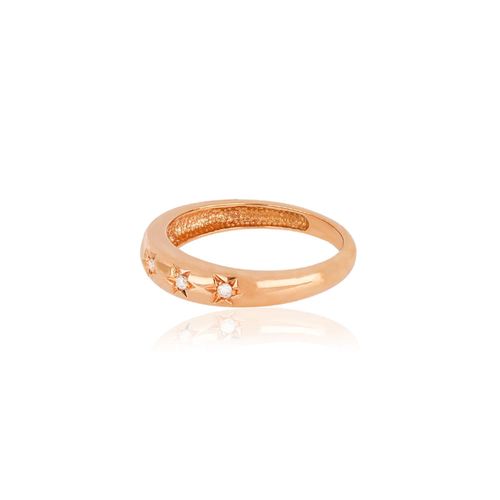 Anel Timeless de Ouro Rosé 18k com Diamantes