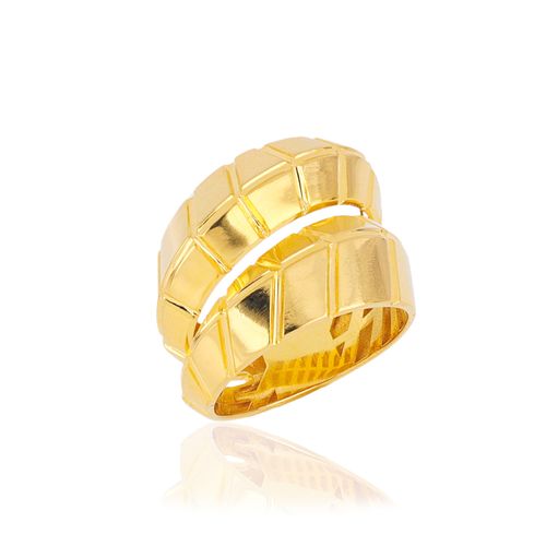 Anel Foliage G de Ouro Amarelo 18k