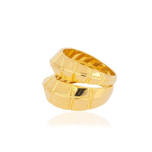 Anel Foliage G de Ouro Amarelo 18k