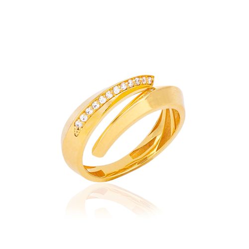 Anel Sunlight P de Ouro Amarelo 18k com Diamantes