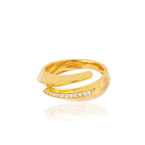 Anel Sunlight P de Ouro Amarelo 18k com Diamantes