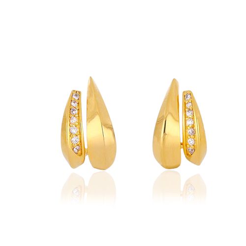 Brincos Sunlight P de Ouro Amarelo 18k com Diamantes