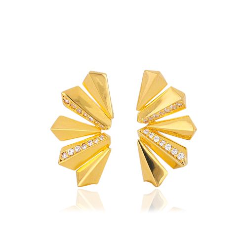 Brincos Sunlight G de Ouro Amarelo 18k