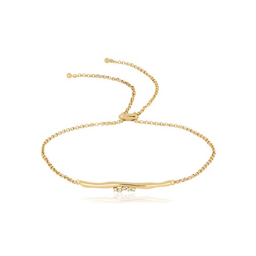 Pulseira Eixo P de Ouro Amarelo 18k com DIamantes