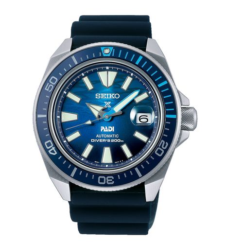 Relógio Seiko Mar Prospex Borracha Masculino Azul - Edição Especial PADI