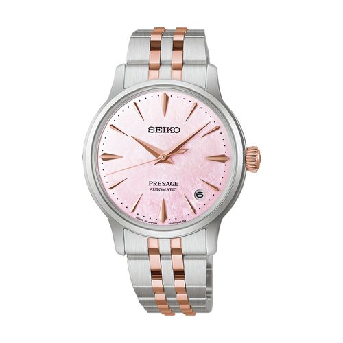 Relógio Seiko Presage Cocktail Time Feminino Madrepérola Rosa - Edição Limitada