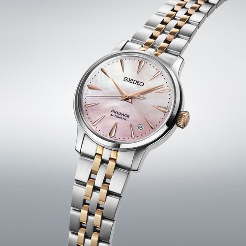 Relógio Seiko Presage Cocktail Time Feminino Madrepérola Rosa - Edição Limitada