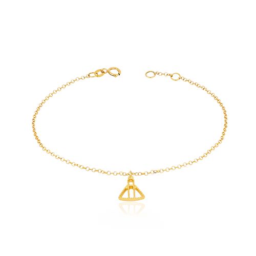 Pulseira Nossa Senhora Aparecida de Ouro Amarelo 18k