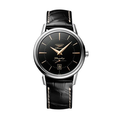 Relógio Longines Flagship Heritage Preto 38,5mm