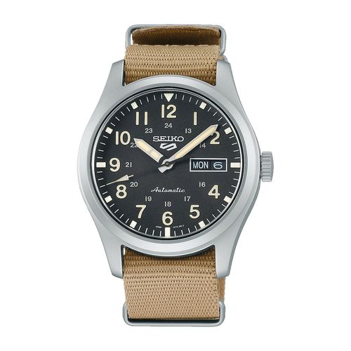 Relogio Seiko 5 Sports Field Masculino 39,4mm Preto