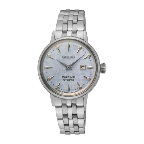 Relogio Seiko Presage Cocktail Time Feminino 30,3mm Cinza