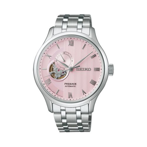 Relogio Seiko Presage Japanese Garden Masculino 41,8mm Rosa