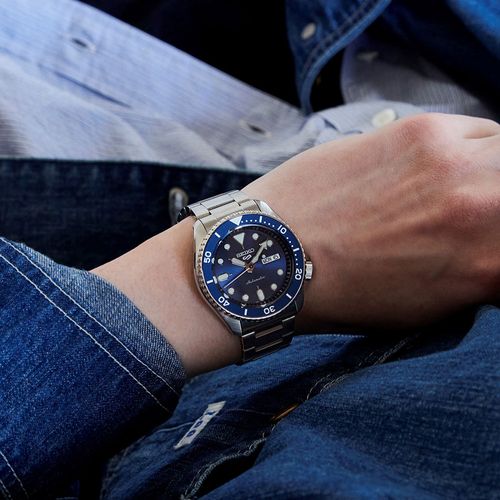 Relogio Seiko 5 Sports SKX Masculino 42,5mm Azul